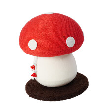 Sisal Rope Puss Tree Mushroom Design Multiple-Red umbrella toys
