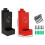 Automatic Chick Oyster Shell Feeder Iron-A set of black and r 4