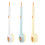 Ergonomic Long Handle Bath Brush With Shove Dispenser-Yellow 2