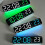 Office Bedroom Digital Clock LED Screen-White shell green li 7