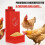 Automatic Chick Oyster Shell Feeder Iron-A set of black and r 5