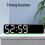 Office Bedroom Digital Clock LED Screen-White shell green li 6