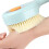 Ergonomic Long Handle Bath Brush With Shove Dispenser-Yellow 6