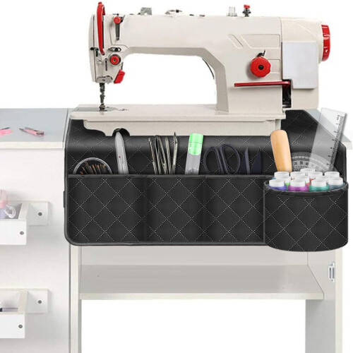 Waterproof Polyester Sewing Machine Pad With Pocket and-Black 2