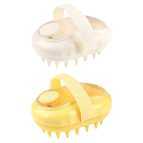 Travel Friendly Scalp Peeling Brush With Refillable-White 1