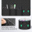 Waterproof Polyester Sewing Machine Pad With Pocket and-Black 5