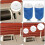 Sewing Machine Vertical Roll Support Set 3Pcs Permanent ABS 6