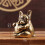 Holding Heart Sculpture Office Desk For Dog 3