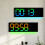 Digital Wall Clock With Auto Color Cycling-6677R Black Shell 5