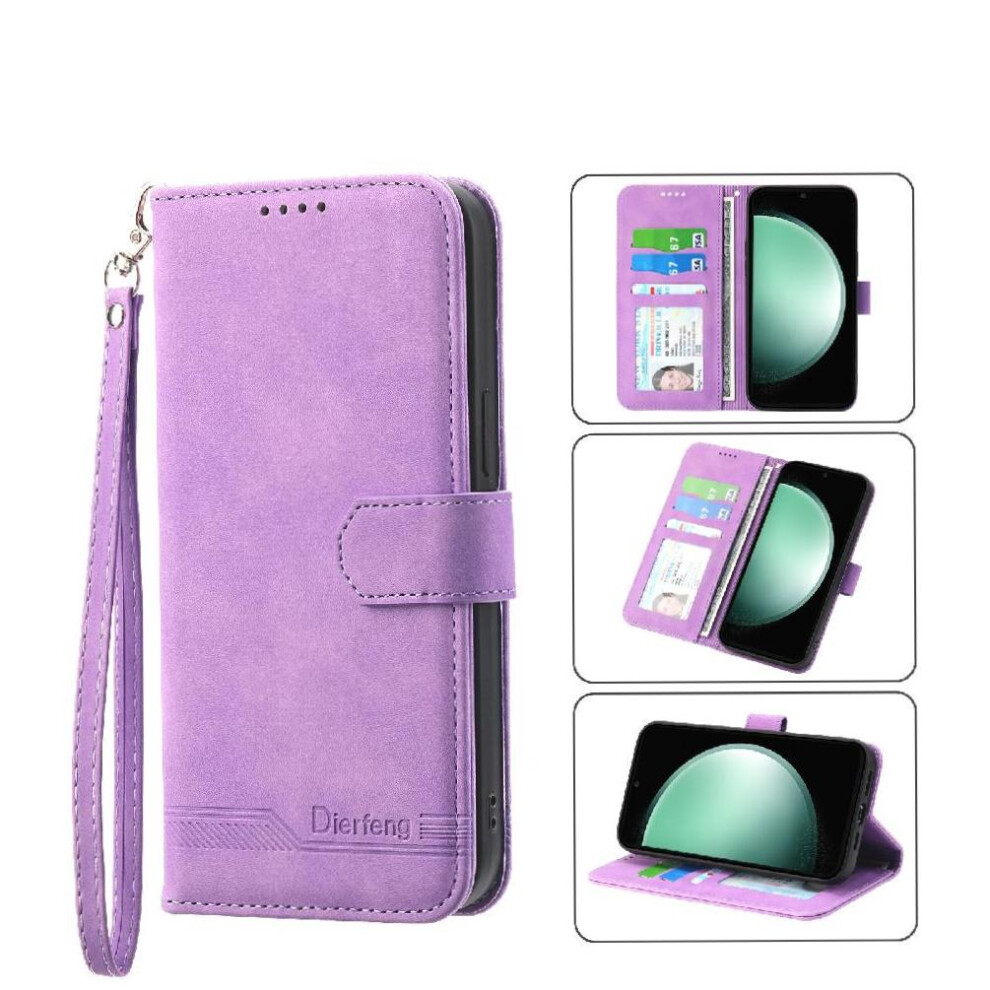 () Flip Case For Samsung Galaxy A57 5G Card Slots Magnetic Closure Cash Pocket Premium Wristband 764563249367