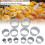 12PCS Stainless Steel Round Cookie Cutter Set - 10.5cm Diameter 10
