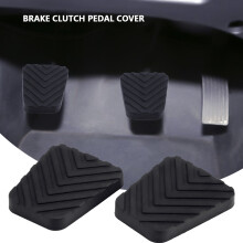 Pair of Black Rubber Brake Clutch Pedal Pads for Accent Tucson Tiburon 66mm