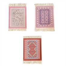 Persian Woven Coasters Carpet Pattern Coaster Dining Table Decoration Technology A
