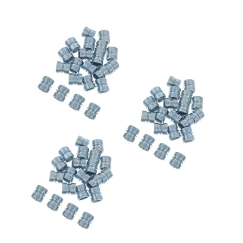60Pcs Steel Shelf Pole Connector Nuts for Durable Wire Rack Assembly