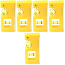 5Pcs Mini Yellow Bubble Level Tool High Precision Measuring Instrument