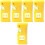 5Pcs Mini Yellow Bubble Level Tool High Precision Measuring Instrument 1