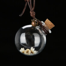 Car Pendant Perfume Bottle with Dry Flower Hanging Fragrance Auto Decor 2.8