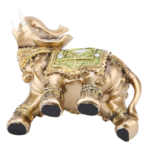 Prosperity Green Elephant Sculpture