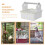 White Desktop Bird Training Stand with Potty Tray for Conures 3