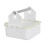 White Desktop Bird Training Stand with Potty Tray for Conures 5