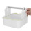 White Desktop Bird Training Stand with Potty Tray for Conures 6