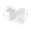 White Thickened Trash Basket for Kitchen Bathroom Use 2