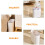 White Thickened Trash Basket for Kitchen Bathroom Use 4