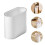 White Thickened Trash Basket for Kitchen Bathroom Use 7