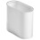 White Thickened Trash Basket for Kitchen Bathroom Use 8