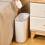 White Thickened Trash Basket for Kitchen Bathroom Use 11