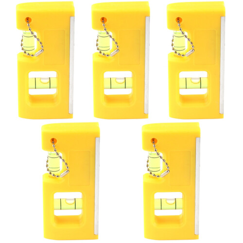 5Pcs Mini Yellow Bubble Level Tool High Precision Measuring Instrument 2