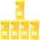 5Pcs Mini Yellow Bubble Level Tool High Precision Measuring Instrument 4