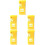 5Pcs Mini Yellow Bubble Level Tool High Precision Measuring Instrument 5