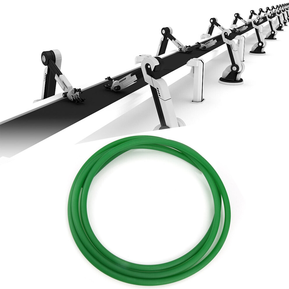 Green Pu Round Belt 12Mm*3M For Drive Transmission, Rough Surface 8771392760200