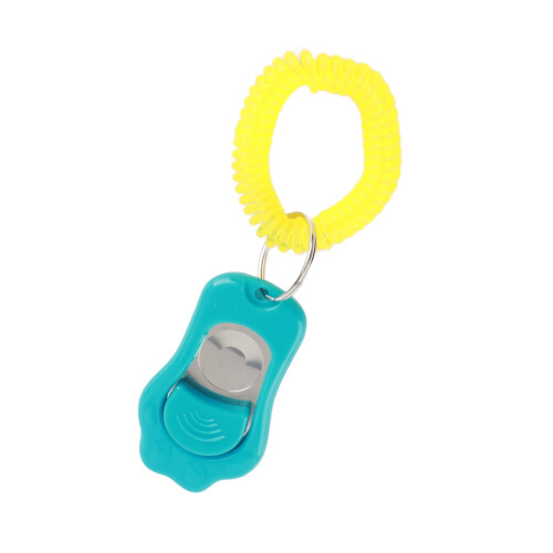 Dog Training Clicker Claw Shape with Wrist Strap - Adjustable 3 Gears Sky Blue 1