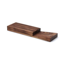 Messerset aus Holz 5 Fächer Continenta 39x11x3,5 Holz