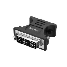 Video-adapter - HAMA - DVI naar VGA - Full HD 1080p - Zwart - Aansluiting PC