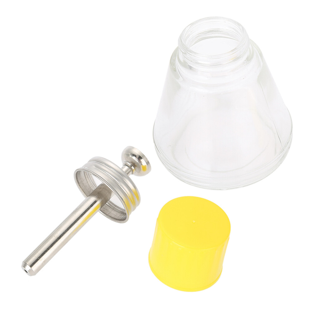 Premium Glass 180ml Nail Art Liquid Dispenser Bottle with Pump for Nails