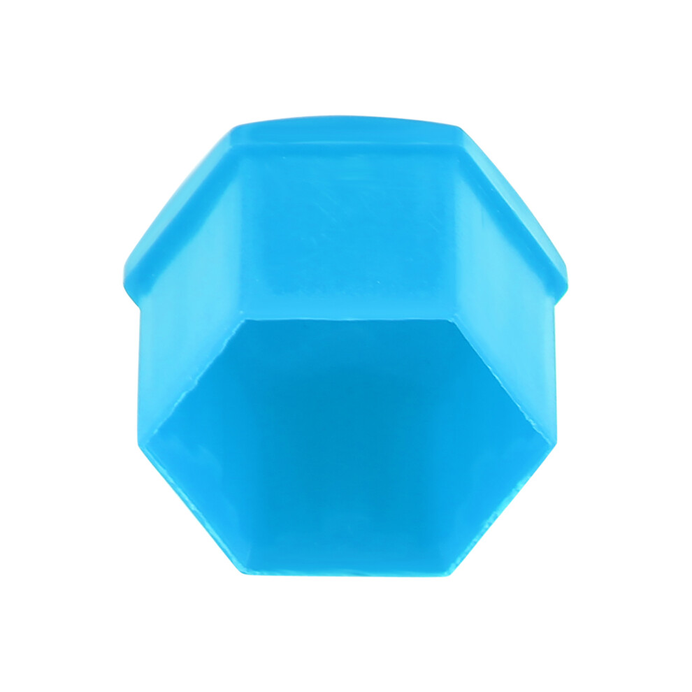 20Pcs 17Mm Wheel Hub Covers Lug Nut Bolt Caps Universal And Colorful Blue 3571392762526
