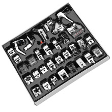 32pcs Sewing Machine Presser Feet Kit with Zipper, Cording & More