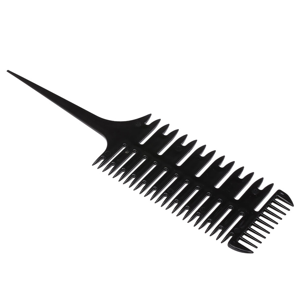 3-Way Sectioning Highlight Comb for Salon Hair Dyeing, 24.5cm