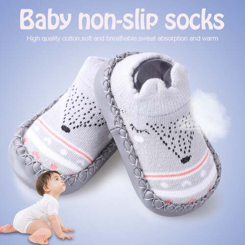 Baby Floor Socks: Soft Cotton Non-Slip Ankle