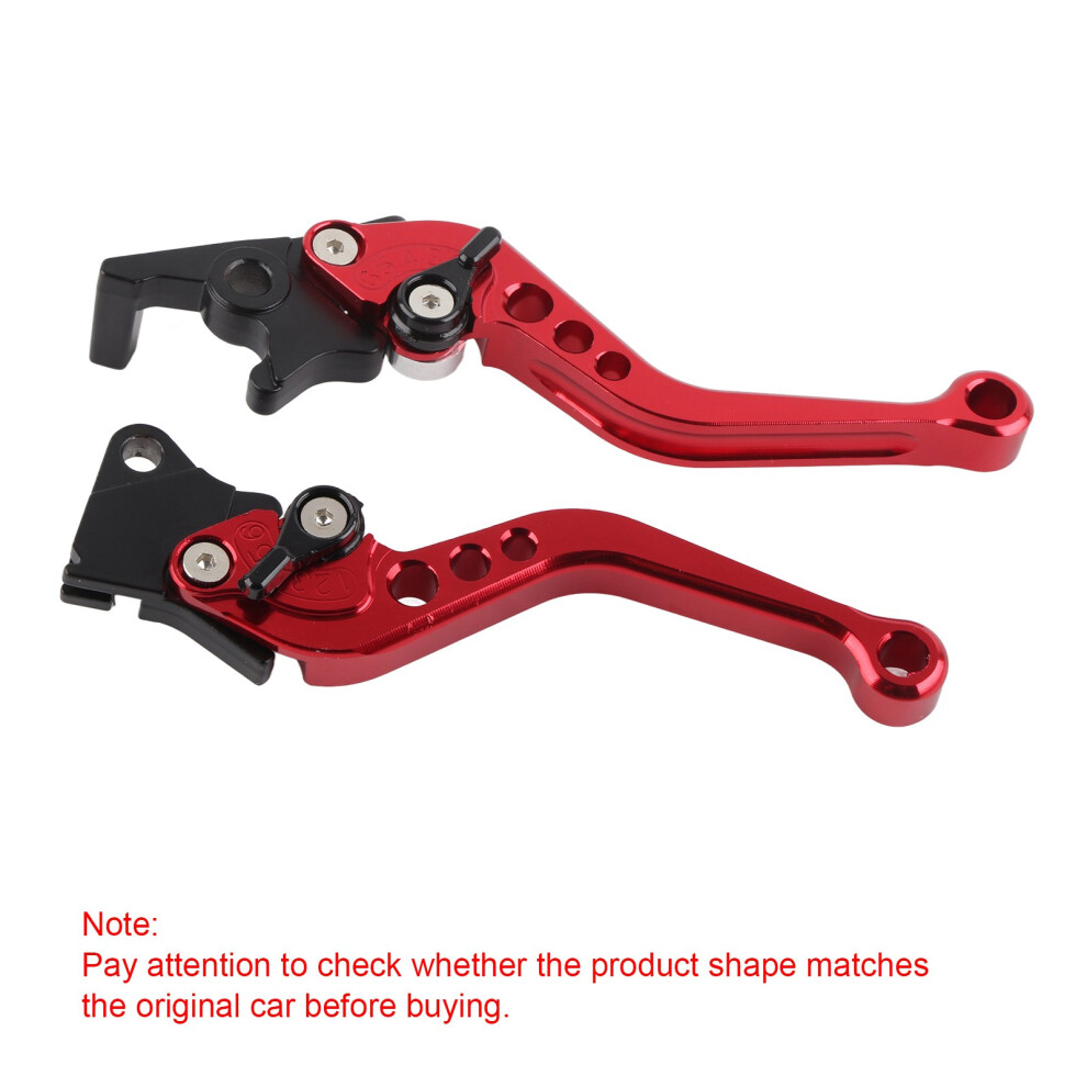 Cnc Aluminium Motorcycle Clutch Brake Levers Red 7293282978683