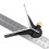 300MM Stainless Steel Multi-Function Combination Square Angle Ruler Black 8