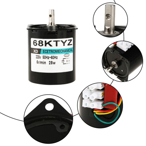 Miniature 28W AC 220V Sync Motor 5rpm