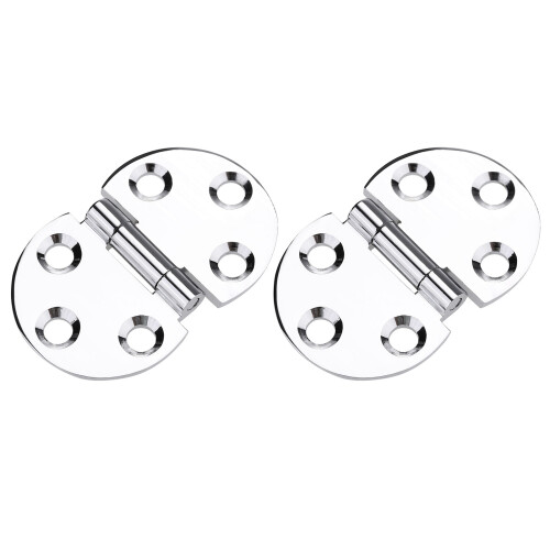 2PCS Copper 180 Degree Hinges for Sewing Table Folding Design Durable Material 2