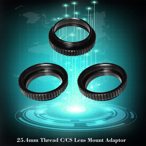 3PCS Metal 5mm C/CS Mount Adapter Ring for CCTV Security Cameras 2