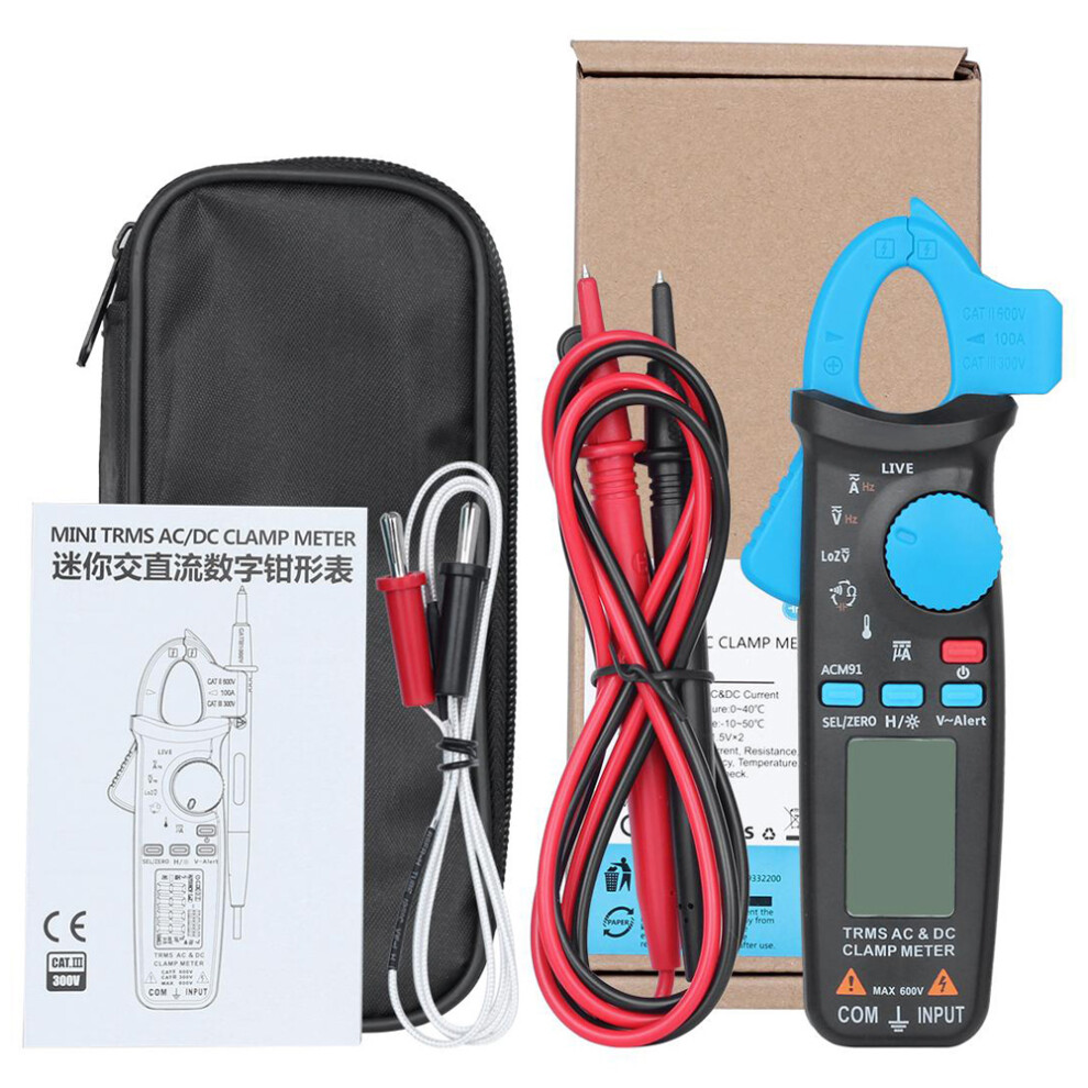 6000 Count Clamp Multimeter with Backlight