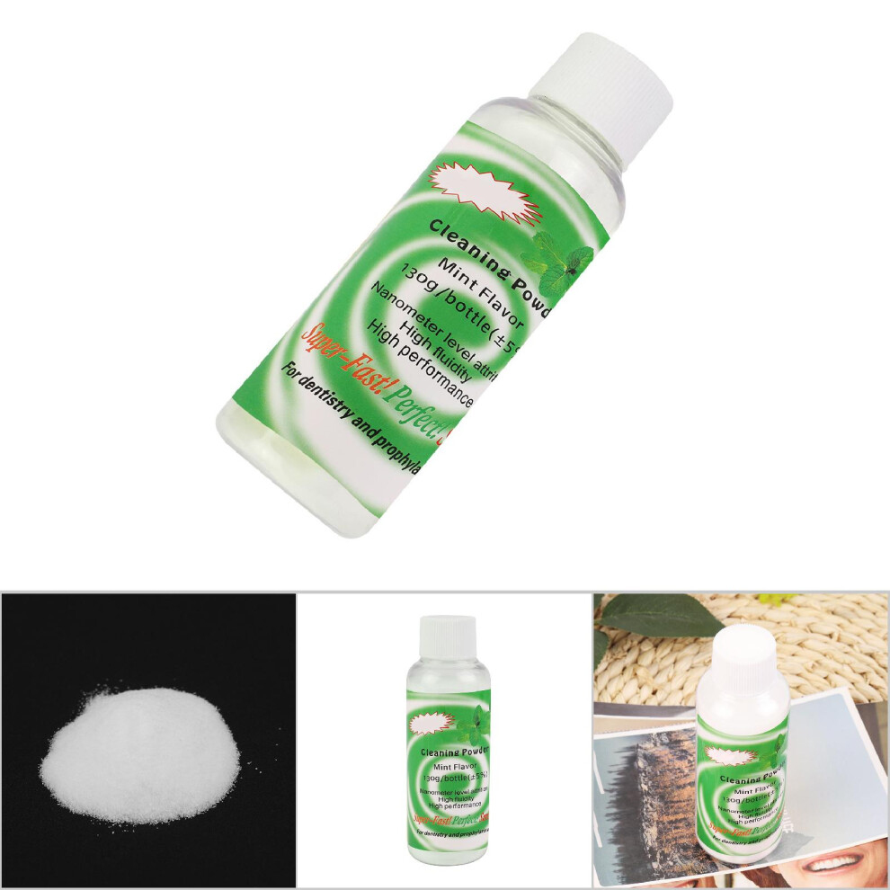 Flavours Dental Cleaning Powder Mint 130g Air Polisher Prophy Mate