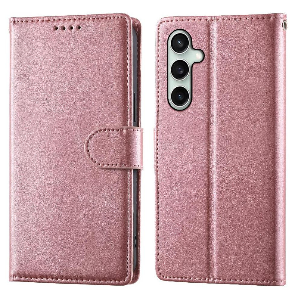 () Flip Case For Samsung Galaxy S24 Fe Wallet Card Slots Leather Case 764563249985